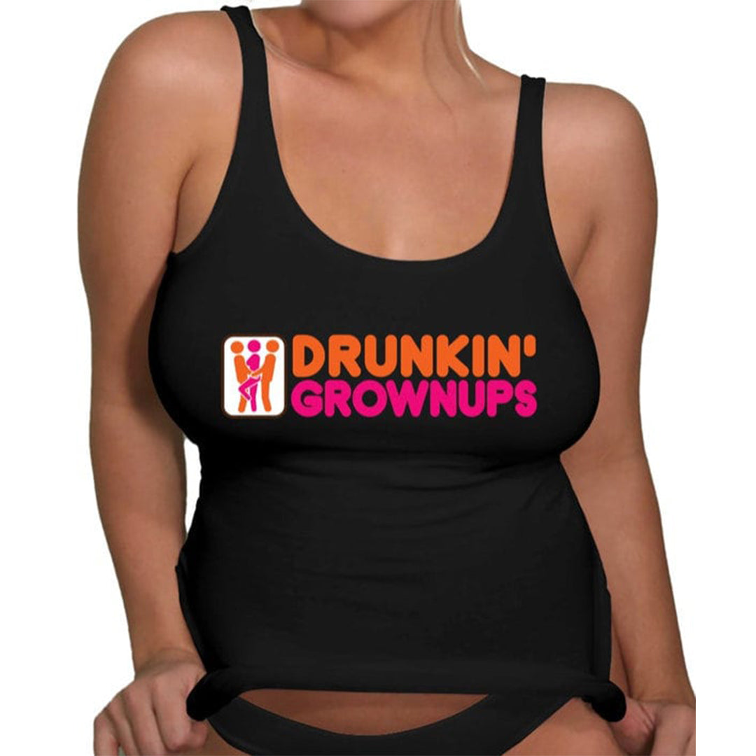 Drunkin Grownups Sexy Women's Swinger Tank Top