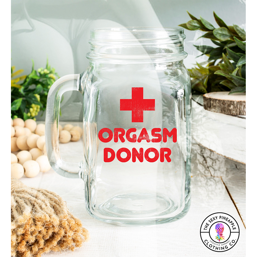 Orgasm Donor mature mason jar