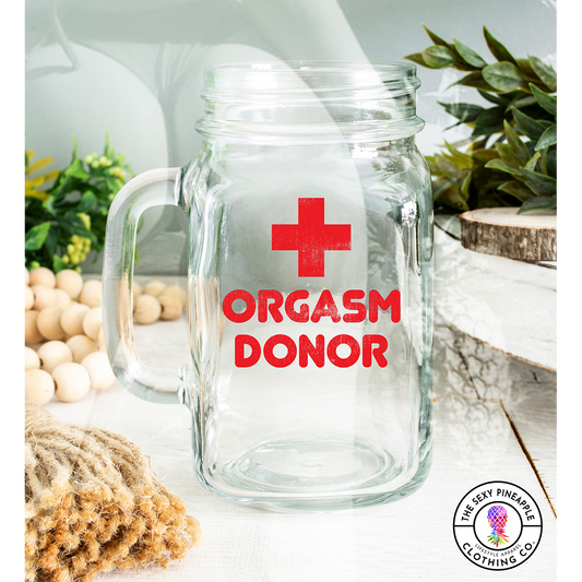 Orgasm Donor mature mason jar