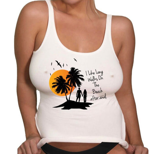 Long Walks Women's Sexy Swinger Tank Shirt