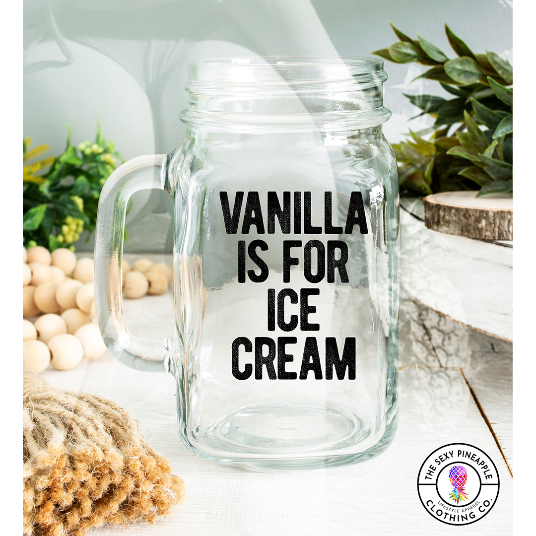 Vanilla Ice Cream mature mason jar