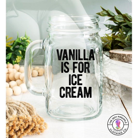 Vanilla Ice Cream mature mason jar