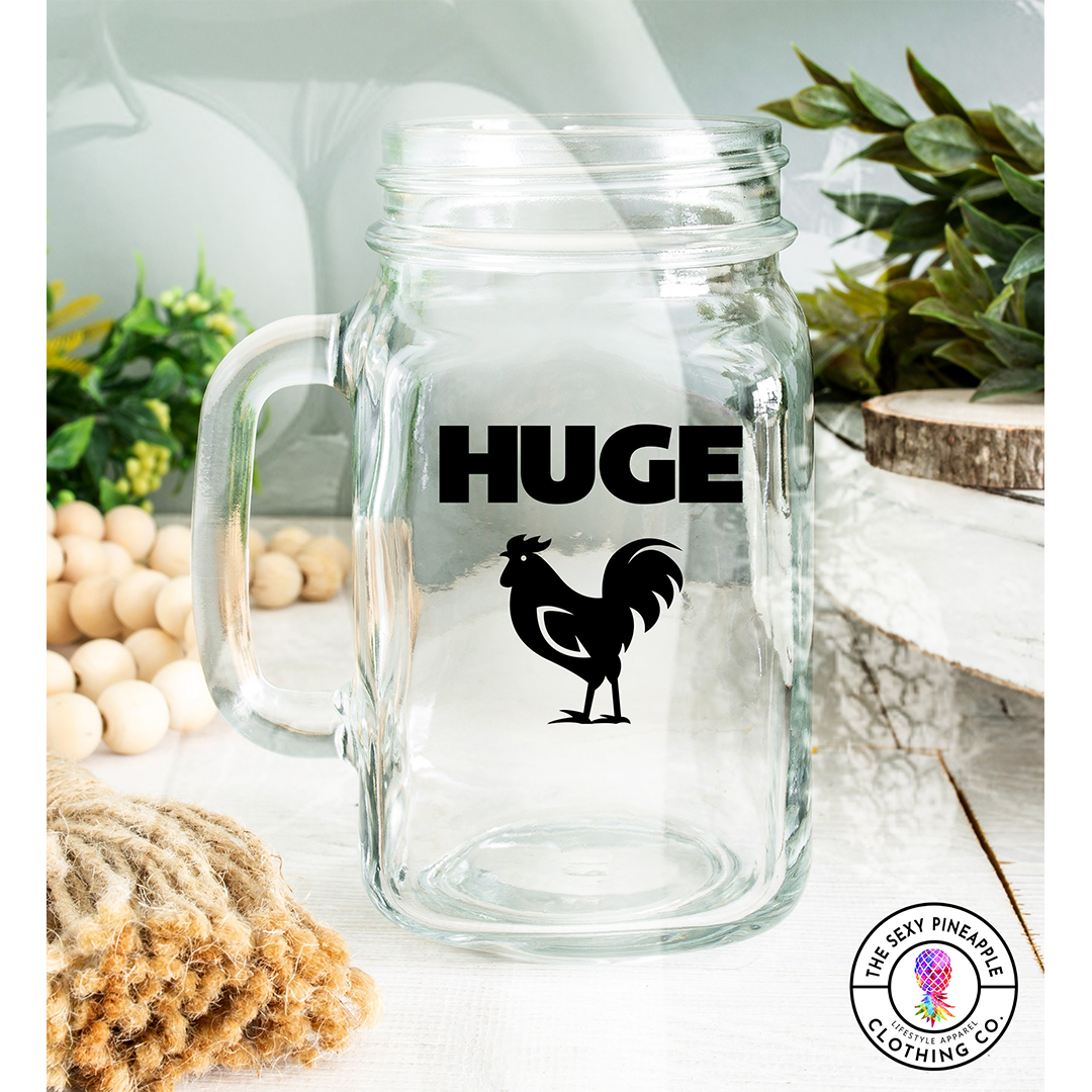 Huge Rooster mature mason jar