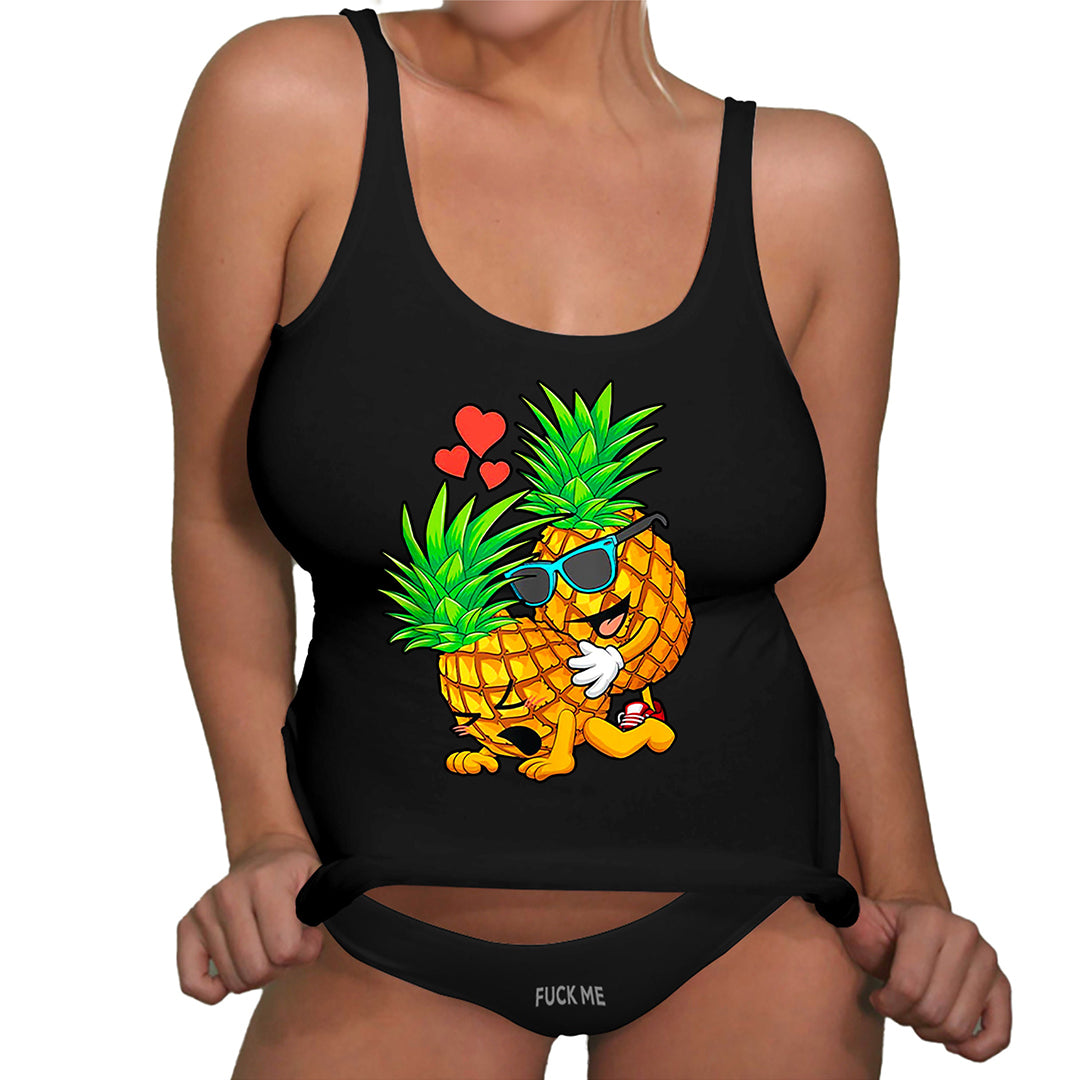 F*cking Upside Down Pineapple Tank Top Naughty Shirt