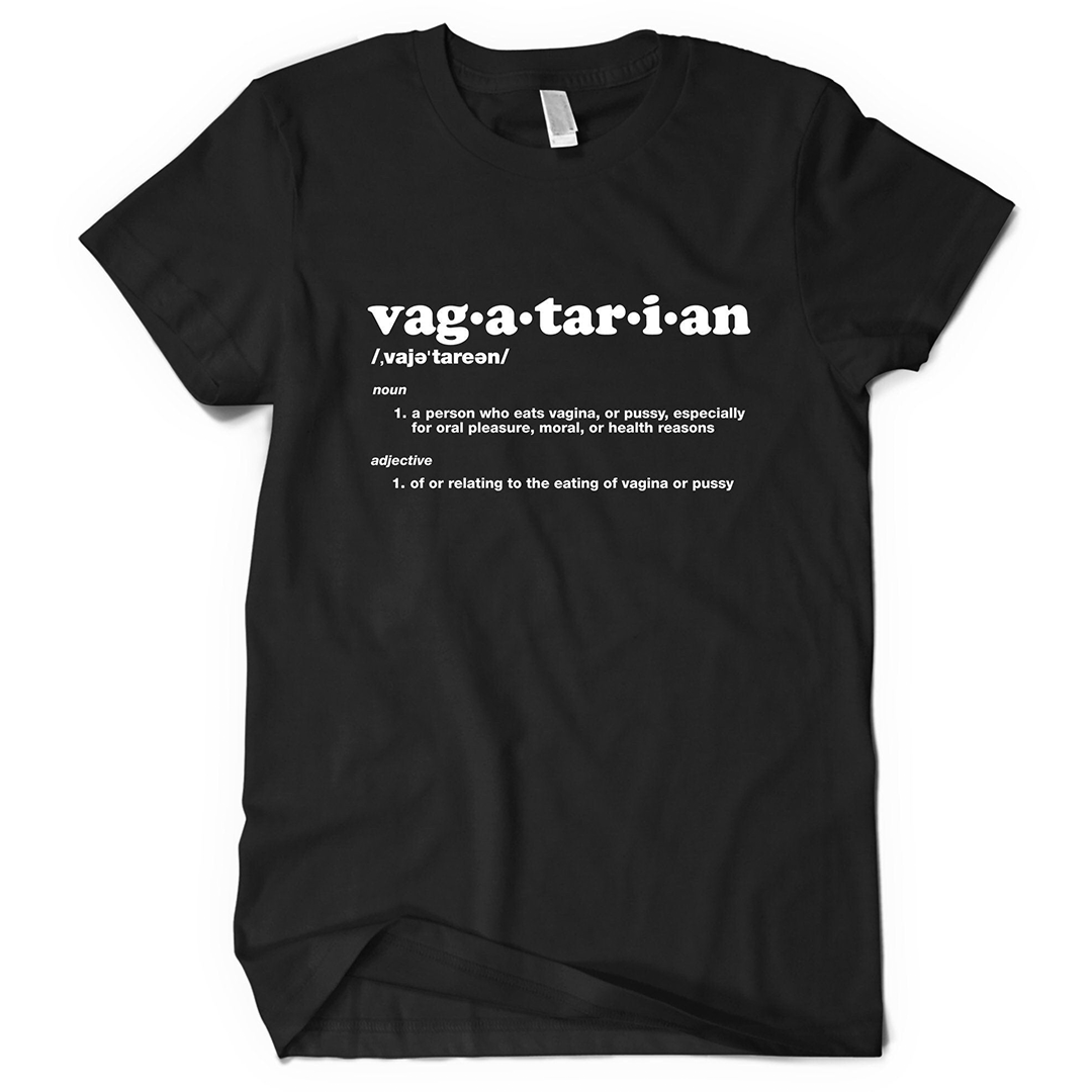 VEGETARIAN Adult Man Mature printed vacation shirt