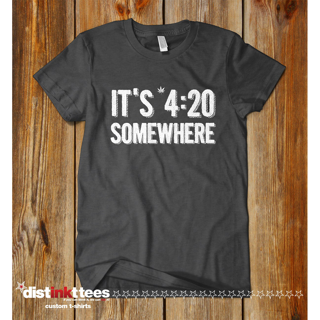 It's 4:20 Somewhere Cannabis  Man T-shirt | CBD Shirt