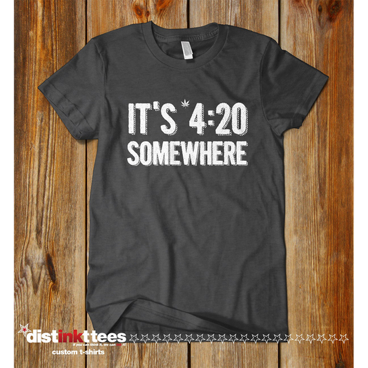 It's 4:20 Somewhere Cannabis  Man T-shirt | CBD Shirt