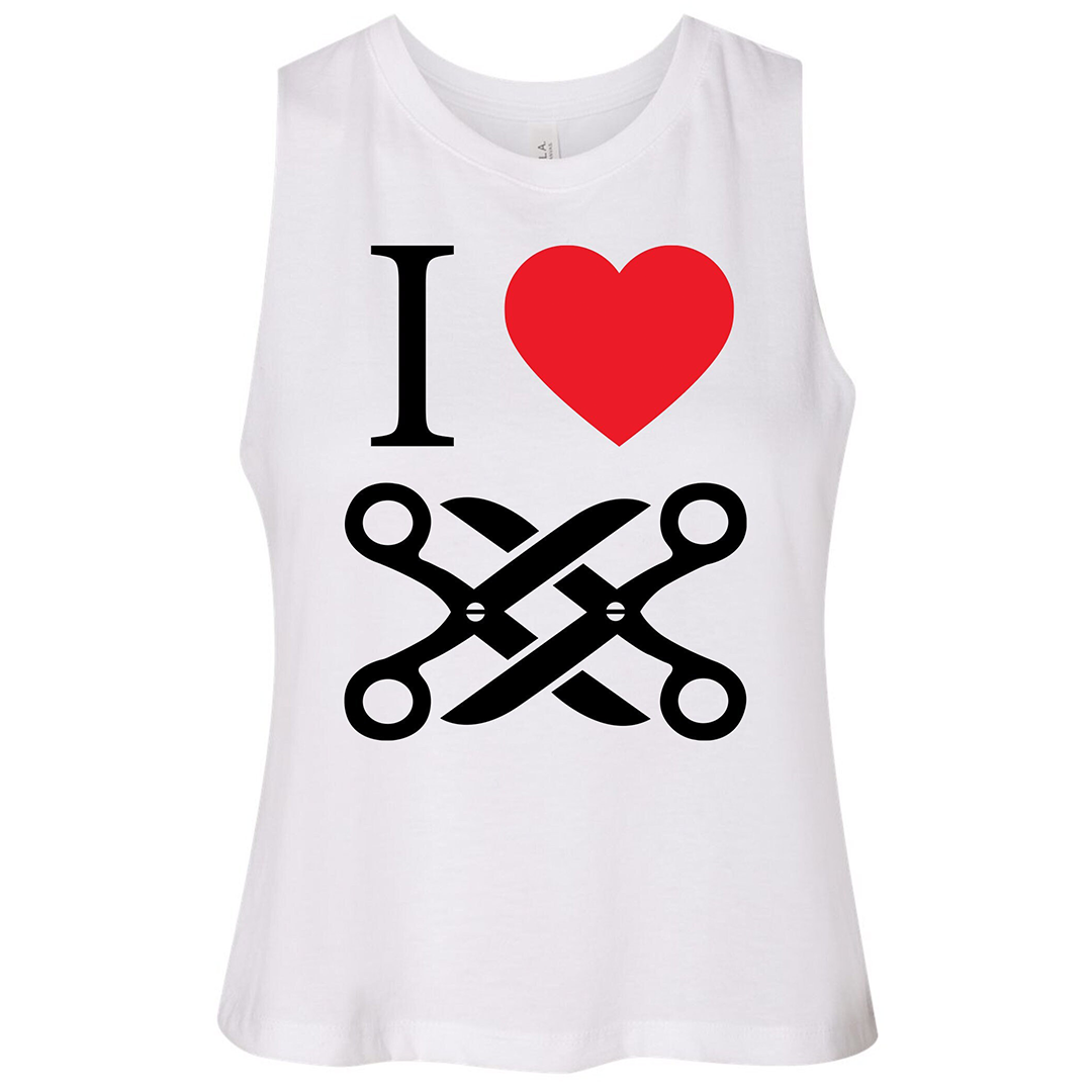 I Love Scissoring mature Women's lifestyle Tank To