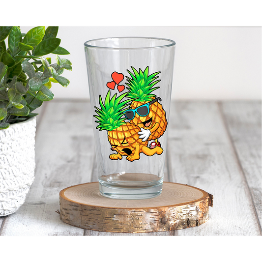 Banging Pineapples mature Pint Glass