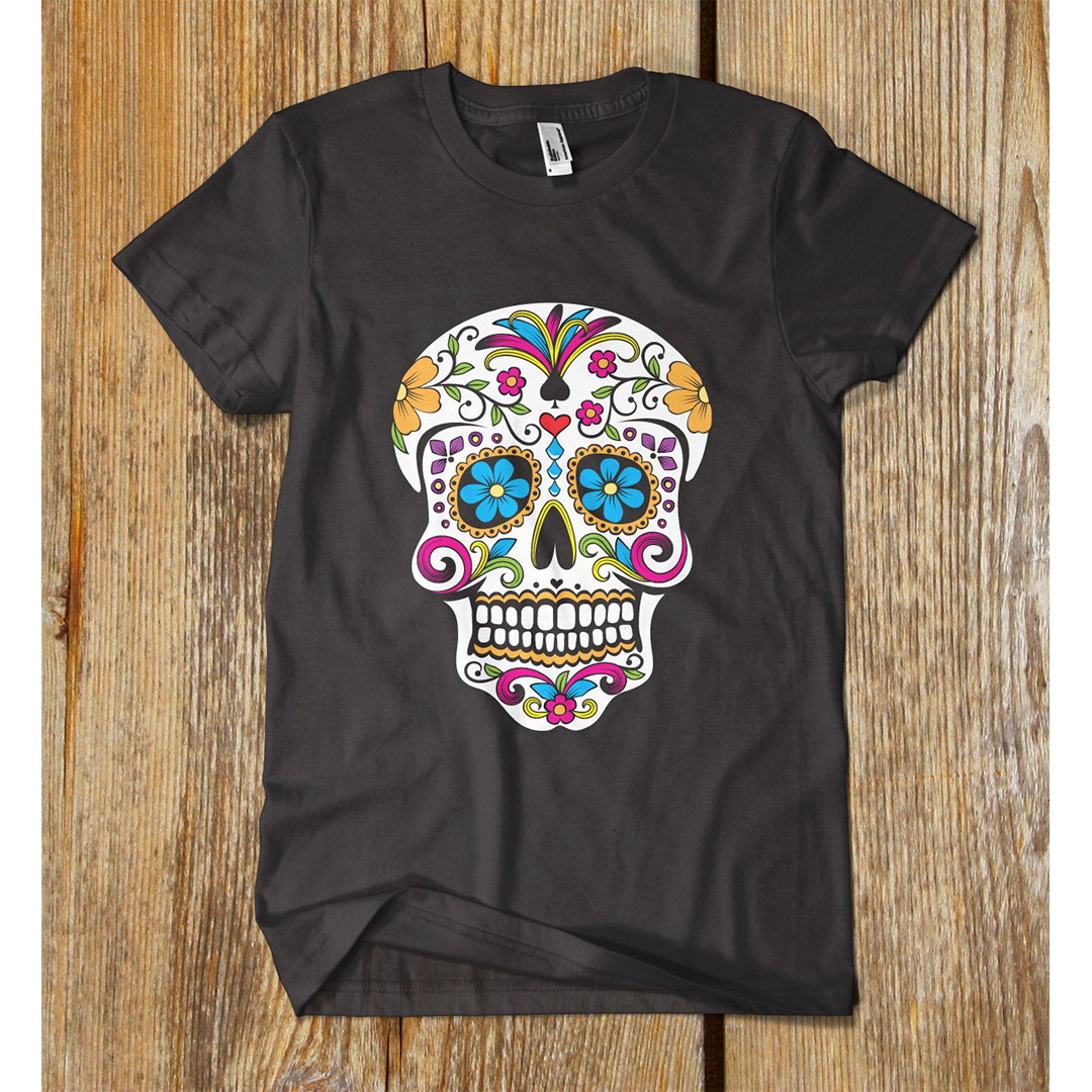 SUGAR SKULL t shirt. One of a kindChristmas gifts