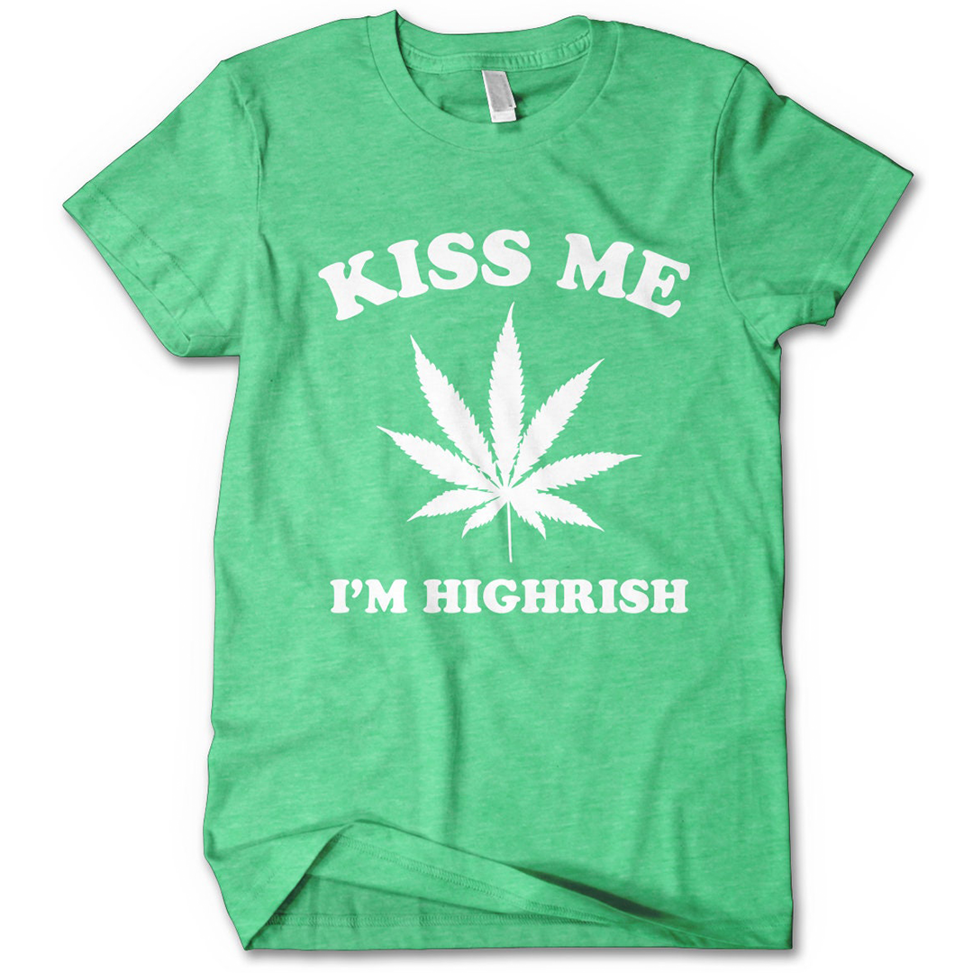 HIGHRISH Pot leaf Irish Man T-shir