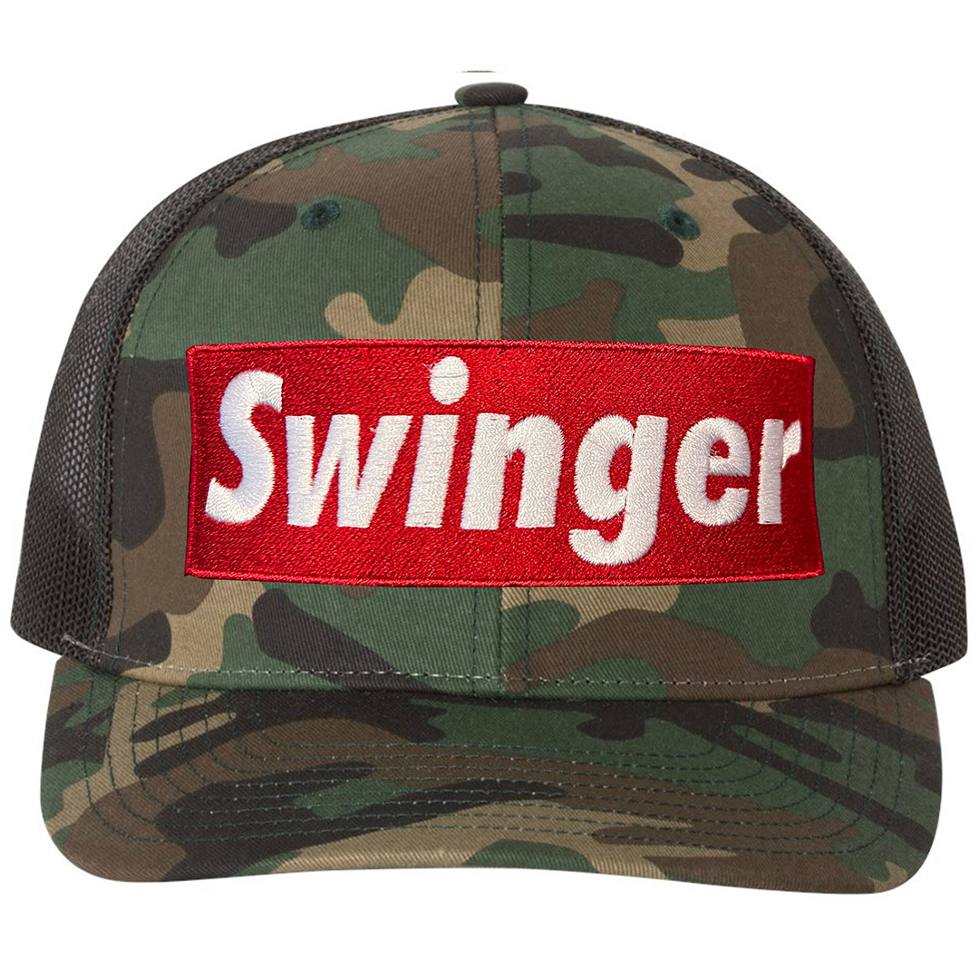 Embroidered SWINGER Camo Hat