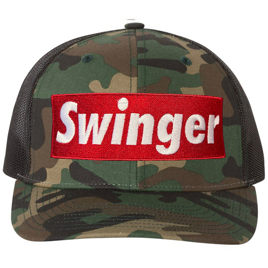 Embroidered SWINGER Camo Hat