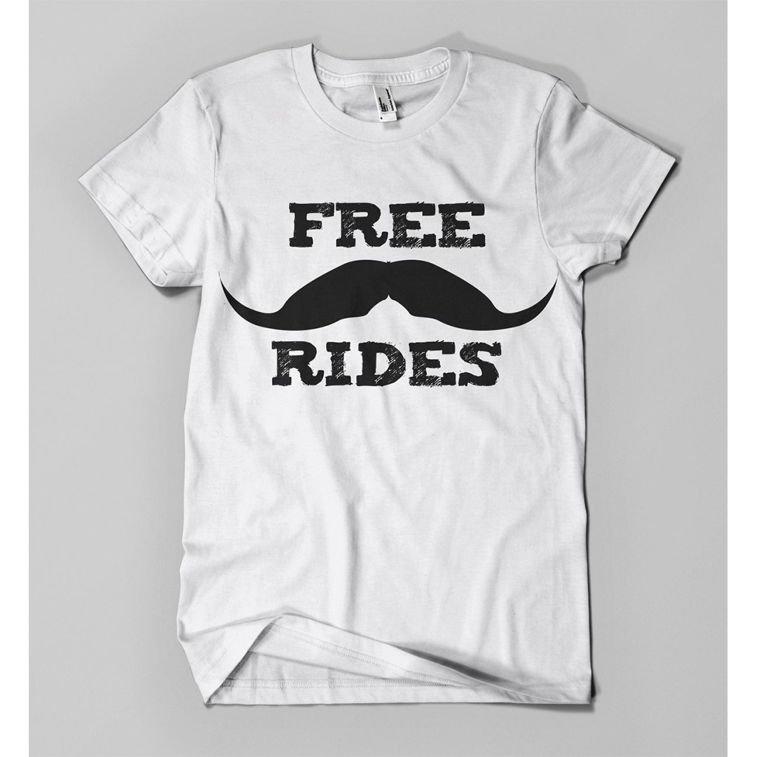 FREE MUSTACHE RIDES shirt from Distinkttees Christmas gifts