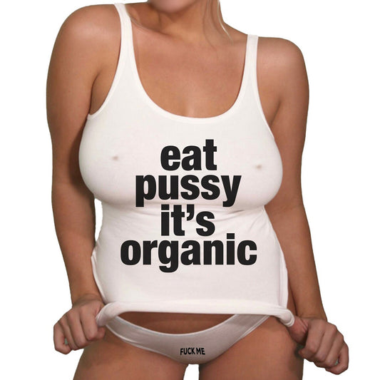 Eat Organic women's racerback swinger Tank