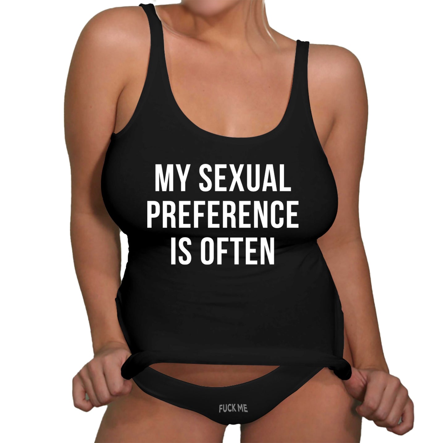 Sexual Preference racerback glow night gear Women's Swinger Tank