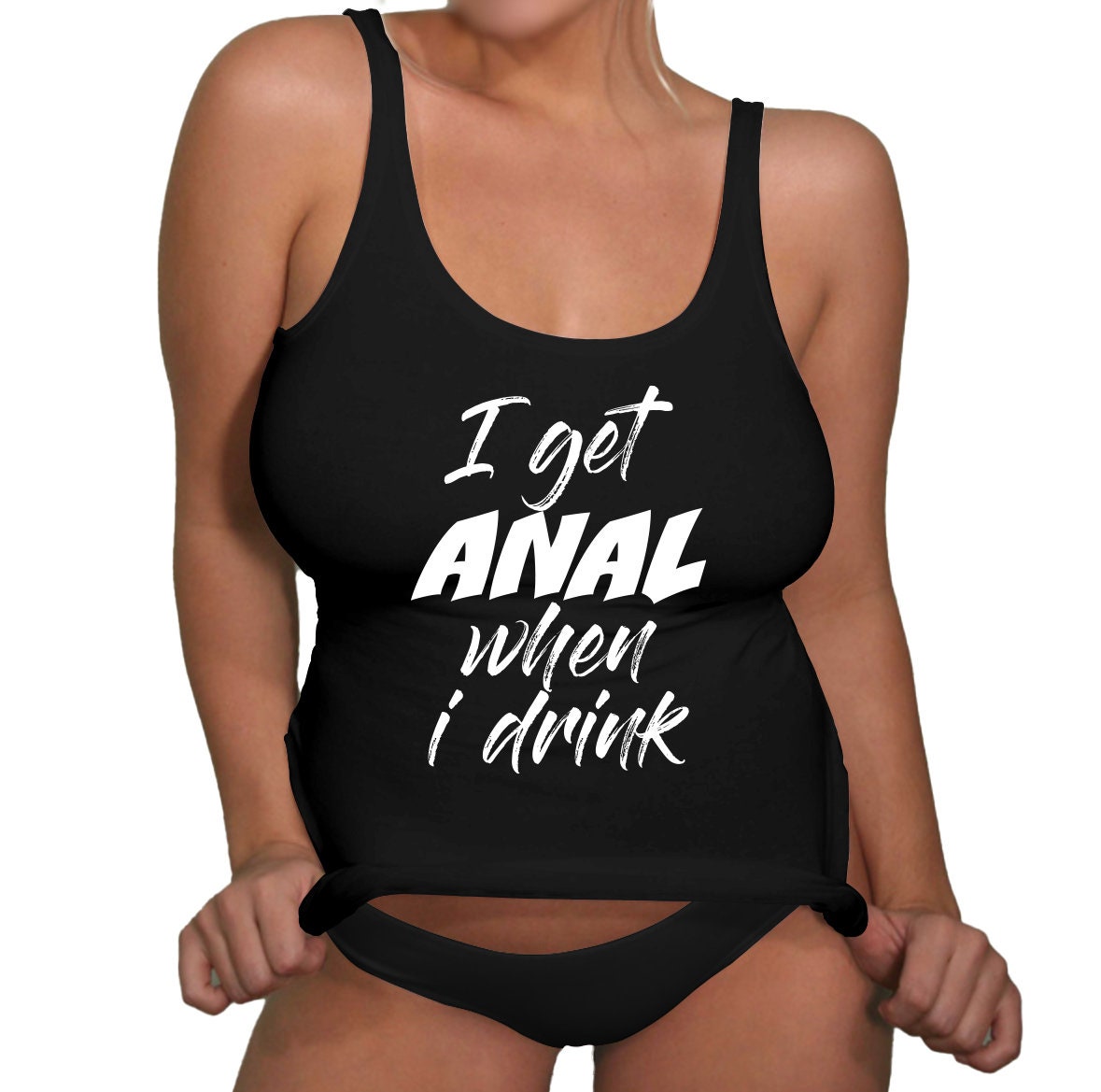 Get Anal Upside Down Pineapple Swingers Clothing Tank Top